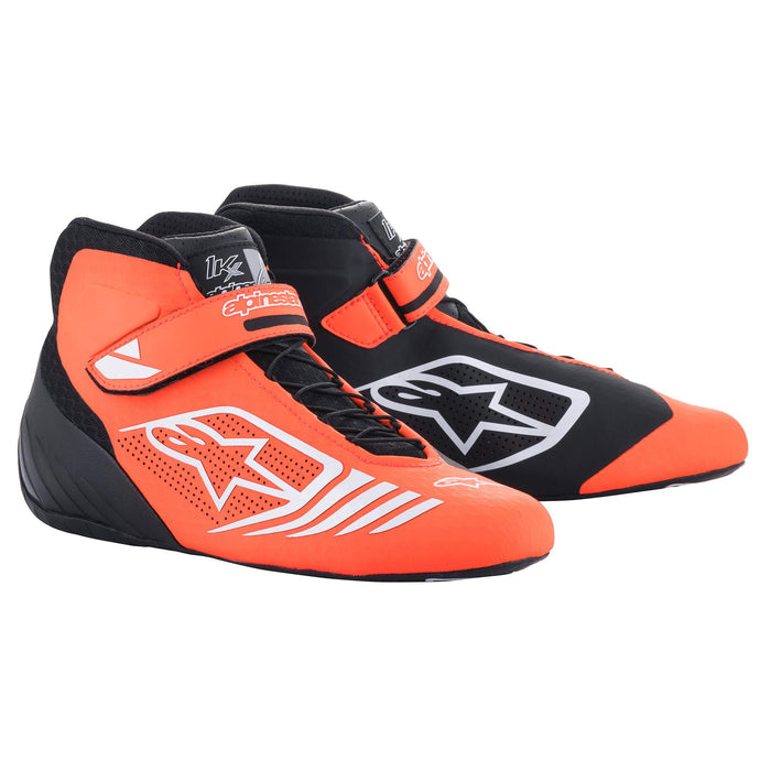 2022 Alpinestars 1-KX V2 Kart Shoe Black/Orange Fluro/White US 8 Only