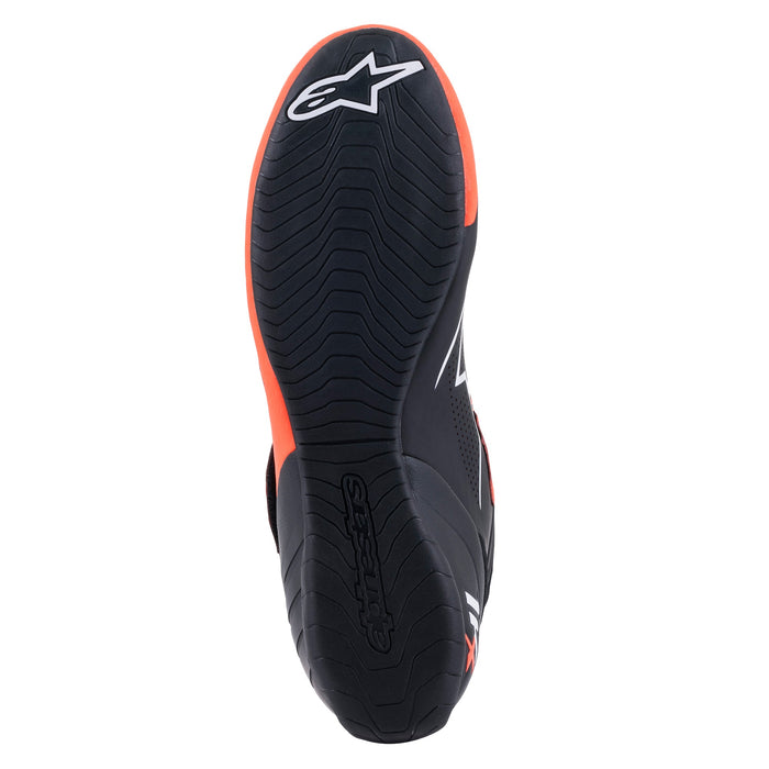 2022 Alpinestars 1-KX V2 Kart Shoe Black/Orange Fluro/White US 8 Only
