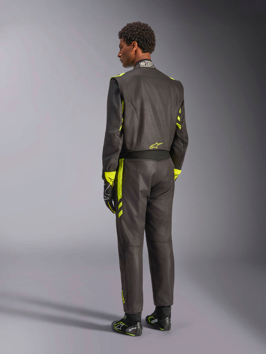 Alpinestars GP Race V3 auto race suit Black Yellow Fluro
