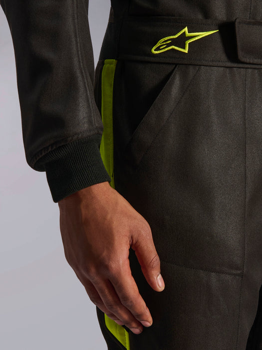 Alpinestars GP Race V3 auto race suit Black Yellow Fluro