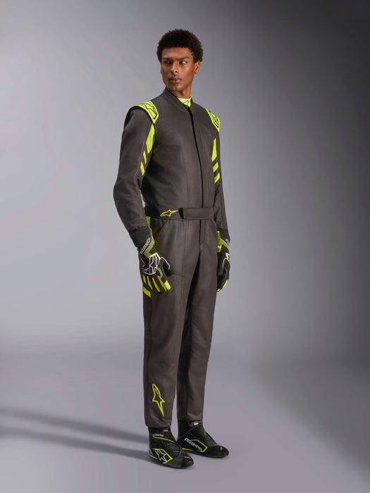 Alpinestars GP Race V3 auto race suit Black Yellow Fluro
