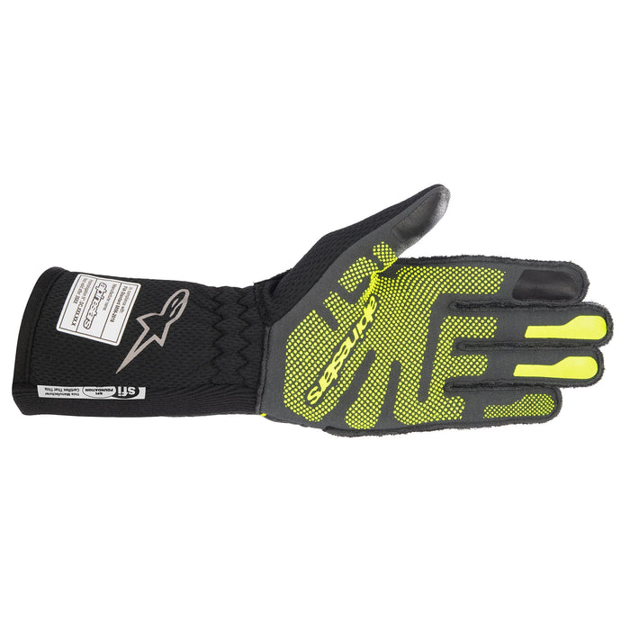 Alpinestars ZX Glove v3 Targray Black and Yellow Fluro