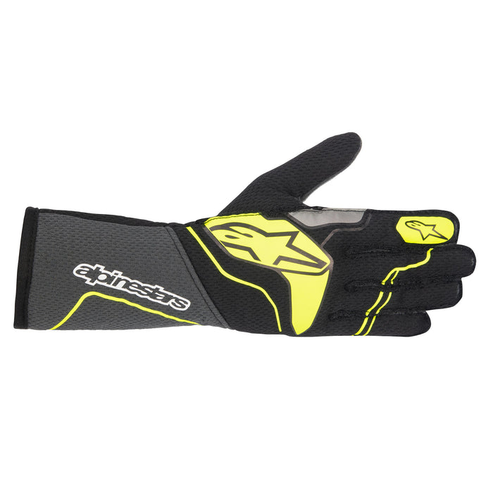 Alpinestars ZX Glove v3 Targray Black and Yellow Fluro