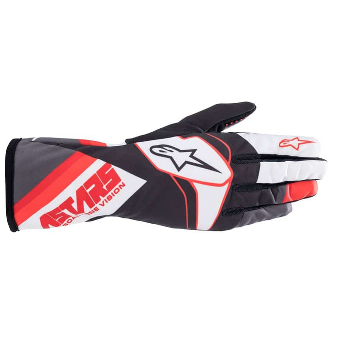 Alpinestars 1 K Race Kart v2 Graphic Glove Black White Anthracite Red