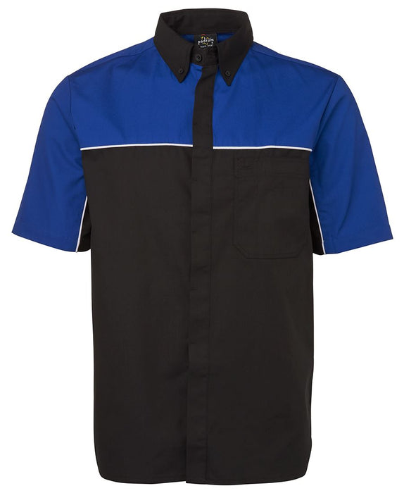 Podium Moto Shirt - Black/Royal/White