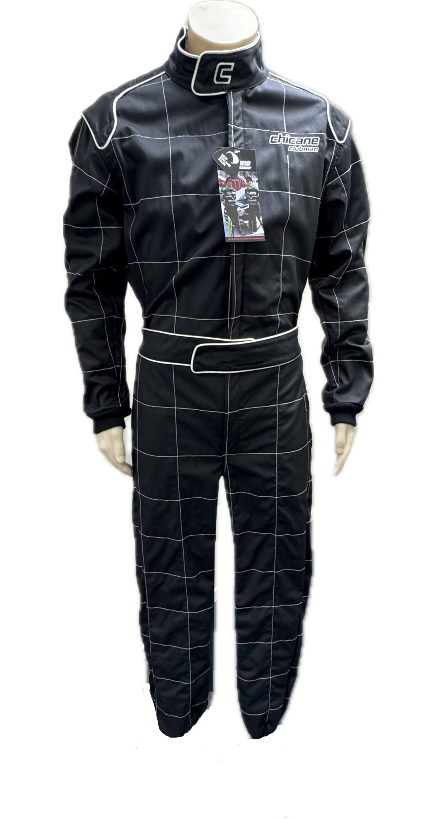 Chicane All Black Clubman 2-Layer NZ Made — Chicane Racewear