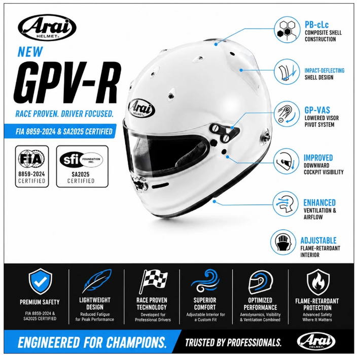 Arai GPV-R Auto Helmet