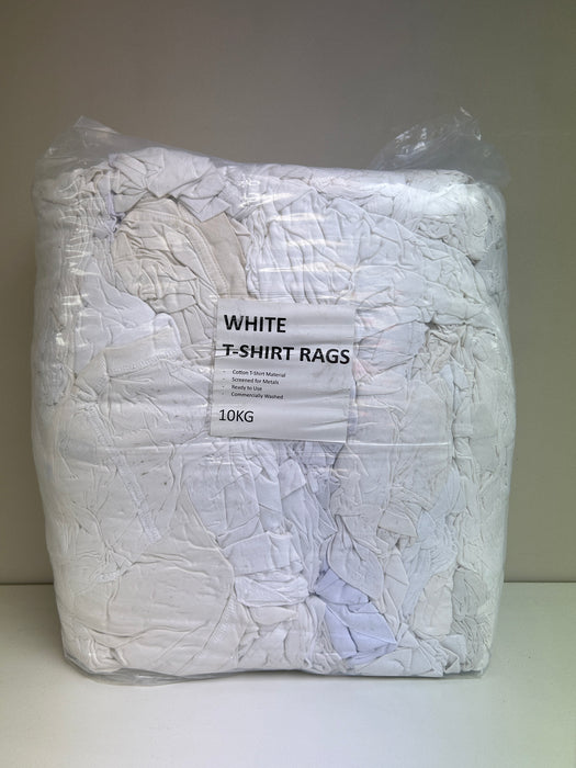 Cleaning Rags 10KG White Pack