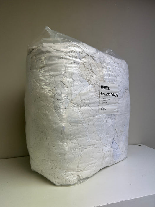 Cleaning Rags 10KG White Pack