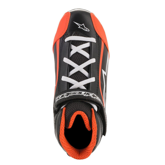 Alpinestars 1-KS Youth Kart Shoe Black White Orange Fluro