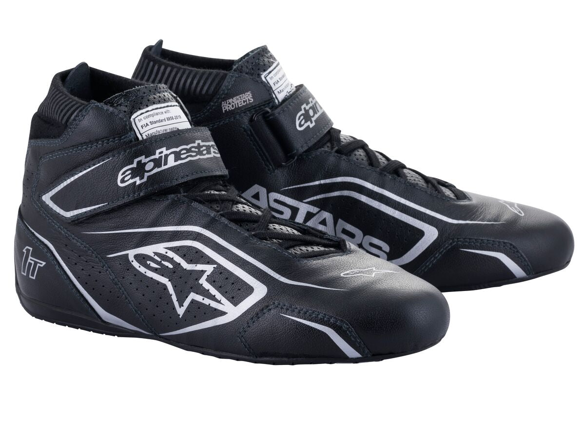 Alpinestars 1-T v3 Race Shoe Black Silver — Chicane Racewear