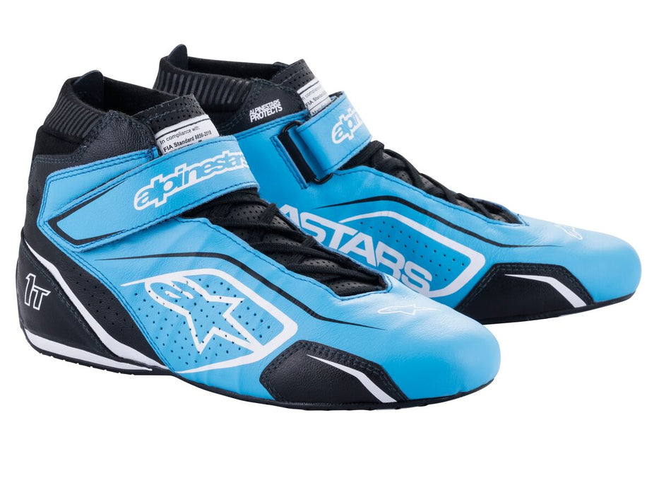 Alpinestars 1-T v3 Race Shoe Black Light Blue White