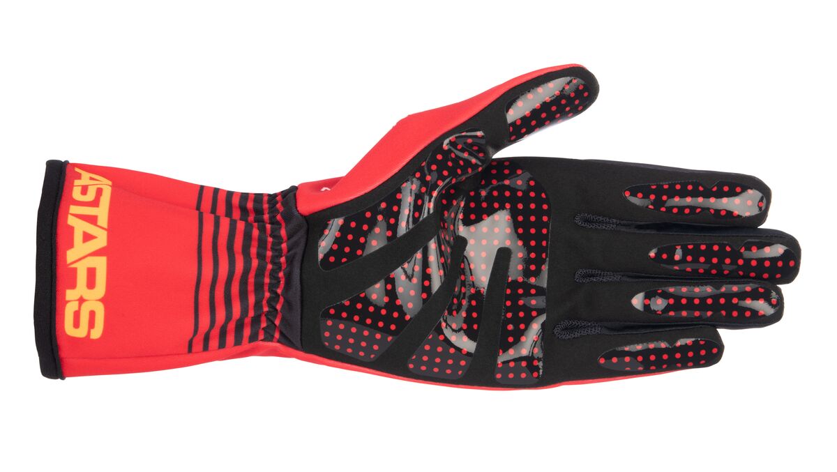 Alpinestars Youth 1 K V2 Future Kart Gloves Red Tangerine