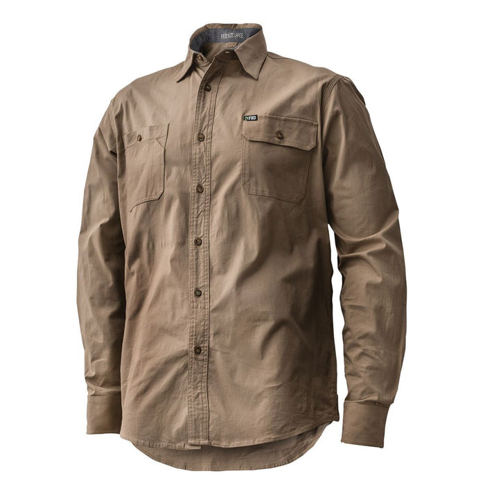 FXD LSH-1 LONG SLEEVE SHIRT - Khaki  (Special Order Only)